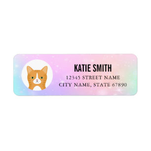Cat Return Address Labels
