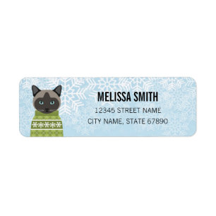 Cat Return Address Labels