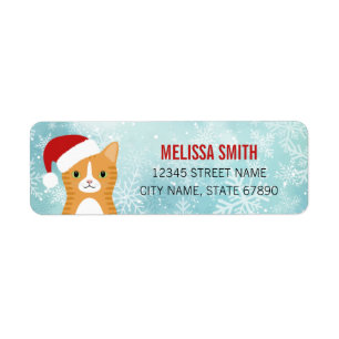 Cat Return Address Labels