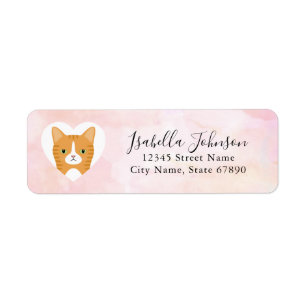 Cat Return Address Labels