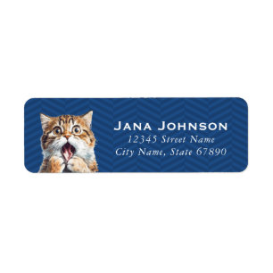 Cat Return Address Labels