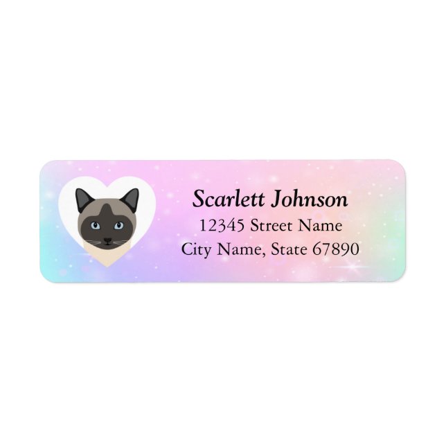 Cat Return Address Labels (Front)