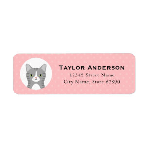 Cat Return Address Labels