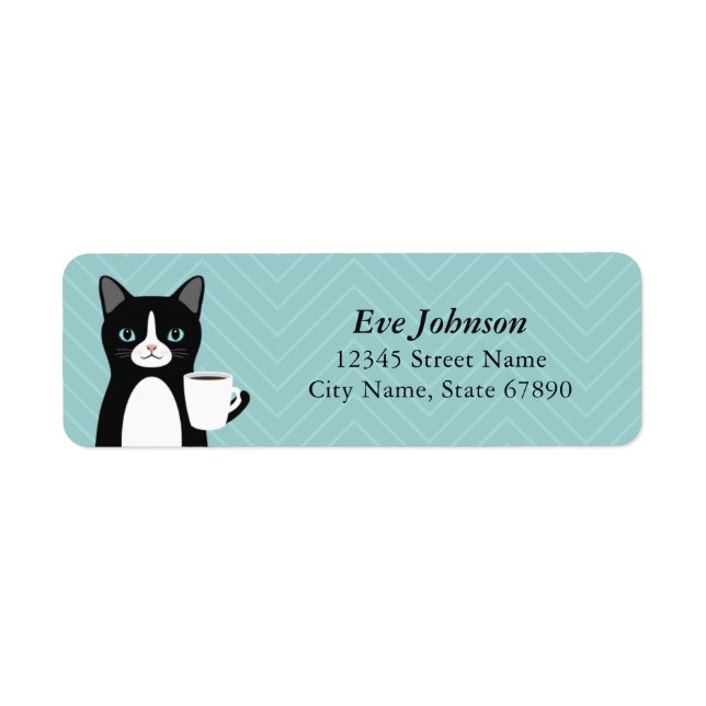 Cat Return Address Labels (Front)