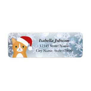 Cat Return Address Labels