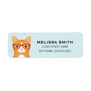 Cat Return Address Labels