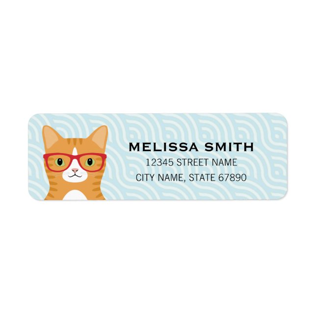 Cat Return Address Labels (Front)