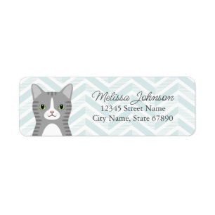 Cat Return Address Labels