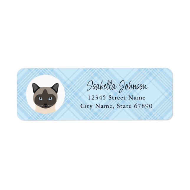 Cat Return Address Labels (Front)