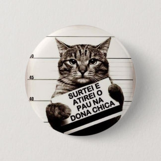 Cat revolts 6 cm round badge