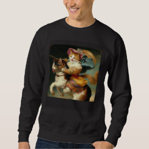 Cat Riding Candy Sweatshirt