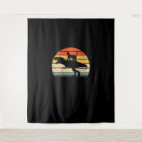 Cat Riding Dinosaur Vintage Retro Funny Graphic An