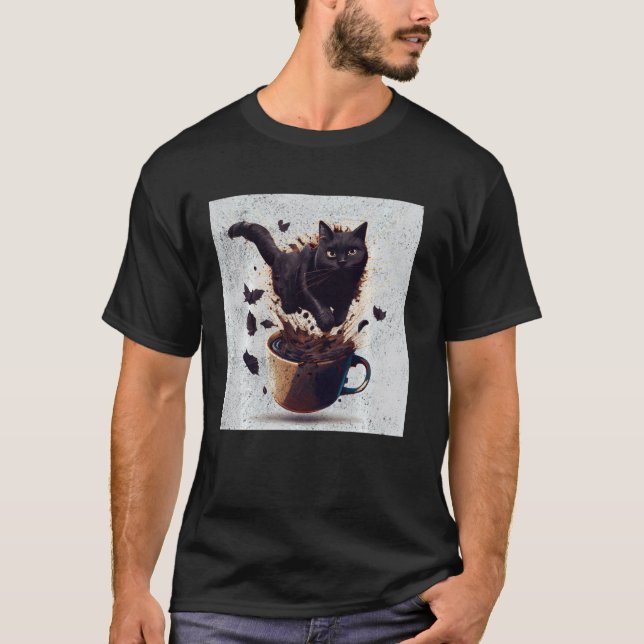 Cat Robot French Fries T-Shirt (Front)