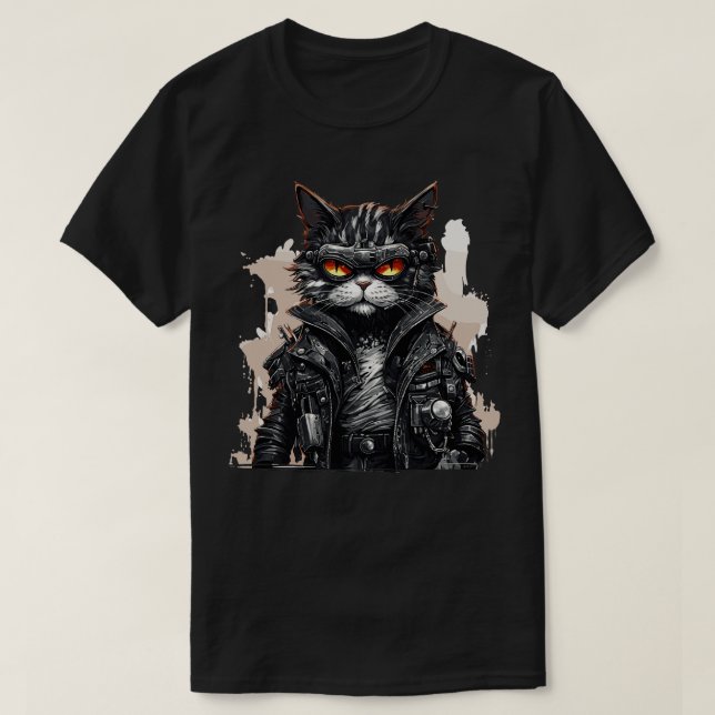 Cat Roboter 3 T-Shirt (Design Front)