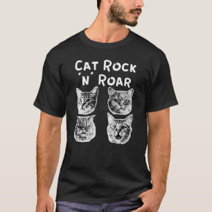 Cat rock and roar retro T-Shirt