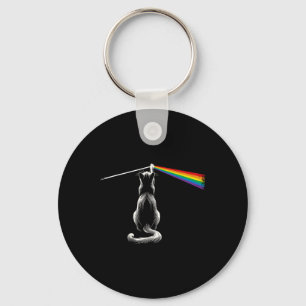 Cat Rock Music Band Funny Cat Rock And Roll Key Ring