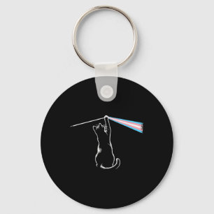 Cat Rock Music Trans Pride Lgbt Transgender Cat Lo Key Ring