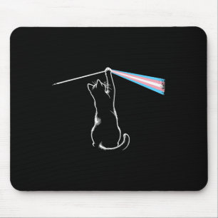 Cat Rock Music Trans Pride Lgbt Transgender Cat Lo Mouse Pad