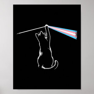 Cat Rock Music Trans Pride Lgbt Transgender Cat Lo Poster