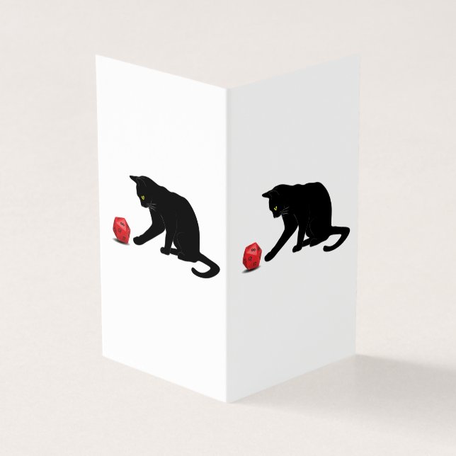 Cat Rolling Dice RPG Role Playing Games Gaming Lov (Outside)