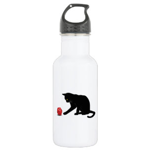 Cat Rolling Dice RPG Role Playing Games Gaming Lov 532 Ml Water Bottle