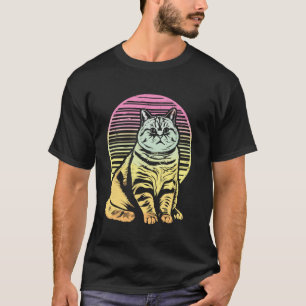 Cat Rolling Fatties Humour Meme T-Shirt