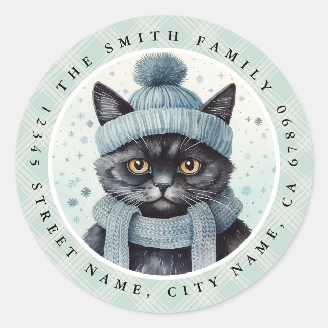 Cat Round Stickers (Front)