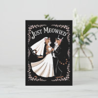 Cat Royal Wedding Funny Just Married Couples Dance