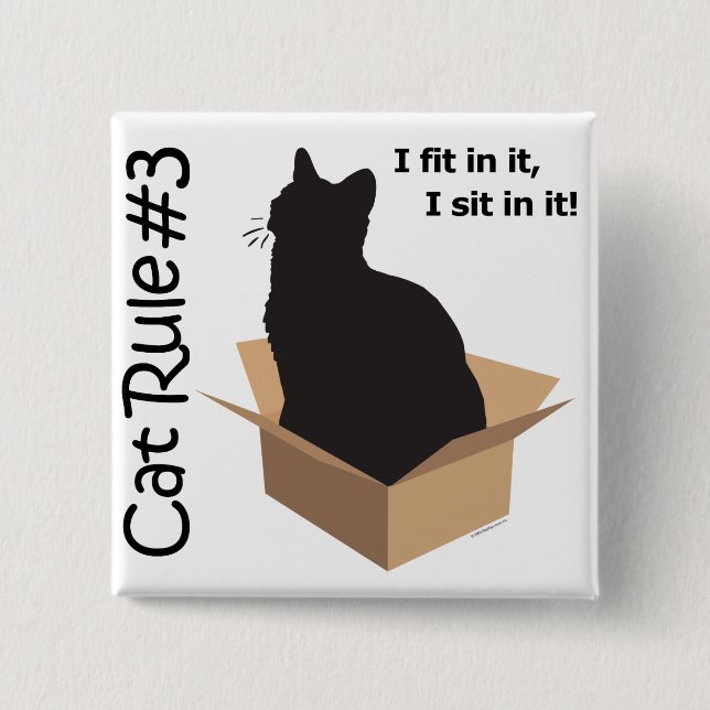 Cat Rule #3 Buttons (Front)