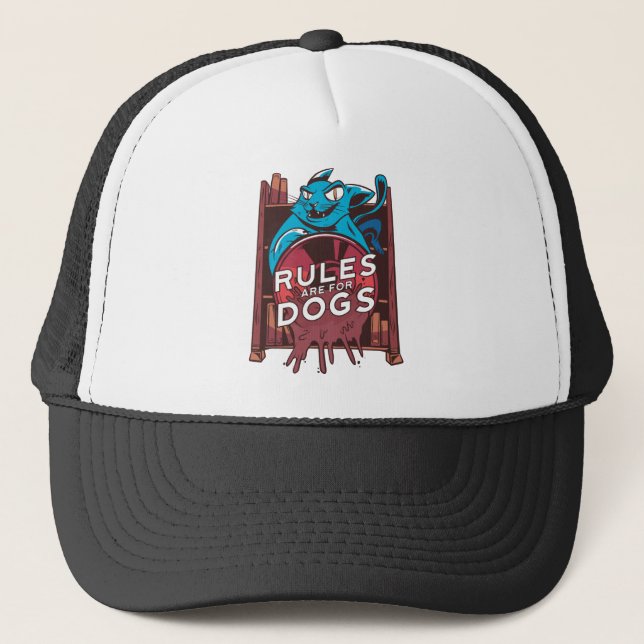 Cat Rule Trucker Hat (Front)