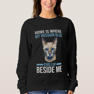 Cat Russian Blue Sweatshirt