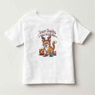 Cat’s Christmas Plan Toddler T-Shirt