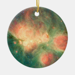 Cat’s Paw Nebula Milky Way Ceramic Ornament
