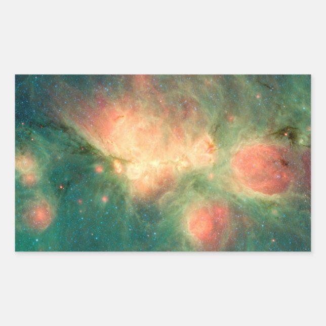Cat’s Paw Nebula Milky Way Rectangular Sticker (Front)