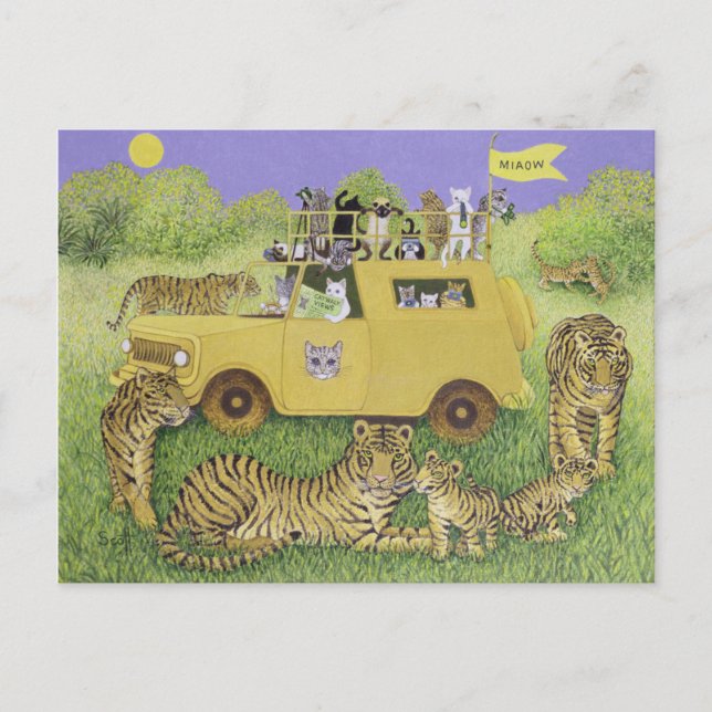 Cat Safari Postcard (Front)