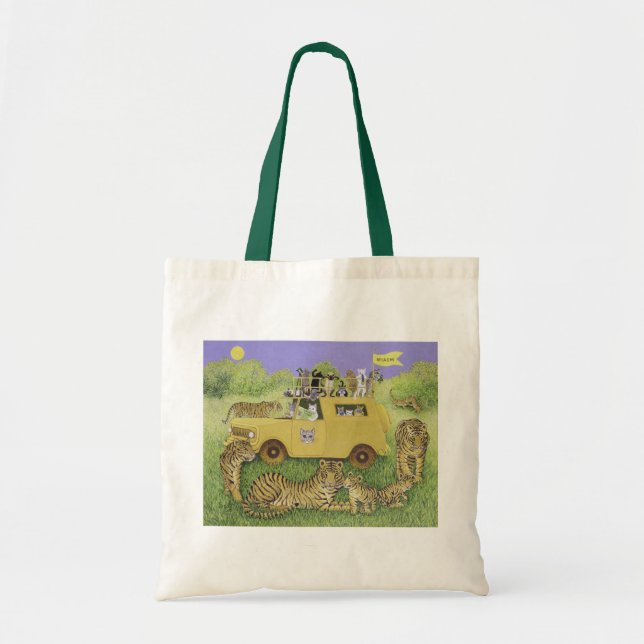 Cat Safari Tote Bag (Front)