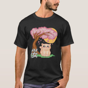 Cat Sakura Japanese T-Shirt