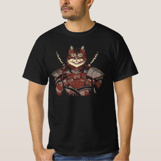 Cat Samurai Warrior Japanese T-Shirt