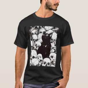 Cat Satanic Occult Cat Goth Grunge Punk Alt Aesthe T-Shirt