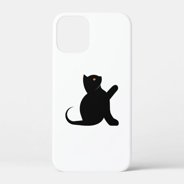 cat saying hello Case-Mate iPhone case (Back)