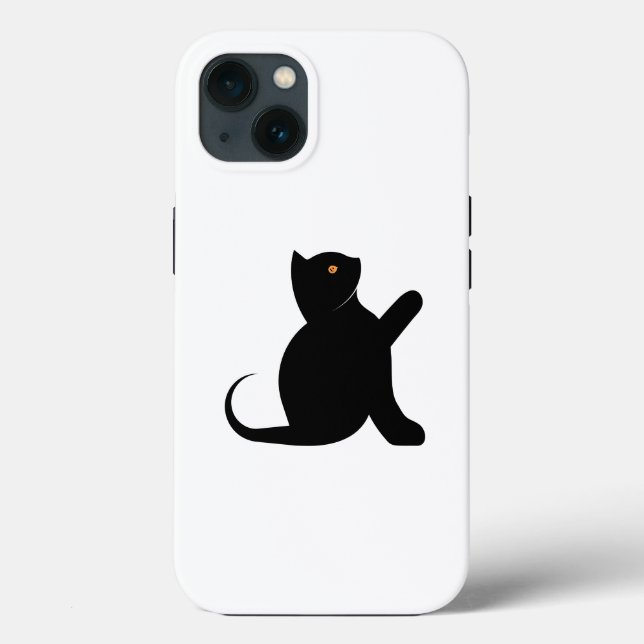 Cat Saying Hello Case-Mate iPhone Case (Back)