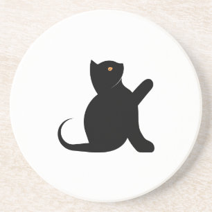 Cat Saying Hello Coaster