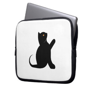 Cat Saying Hello Laptop Sleeve
