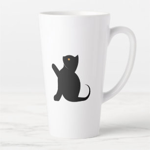 Cat Saying Hello Latte Mug