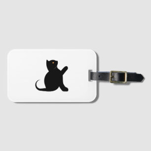 Cat Saying Hello Luggage Tag