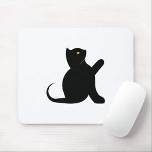 Cat Saying Hello Mouse Pad