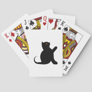 Cat Saying Hello Playing Cards