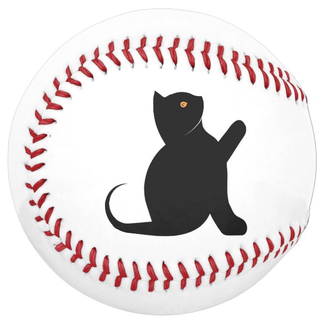 Cat Saying Hello Softball (Front Left)