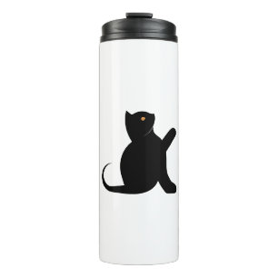 Cat Saying Hello Thermal Tumbler