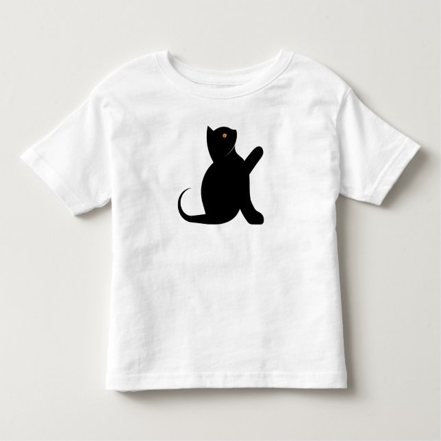 Cat Saying Hello Toddler T-Shirt (Front)
